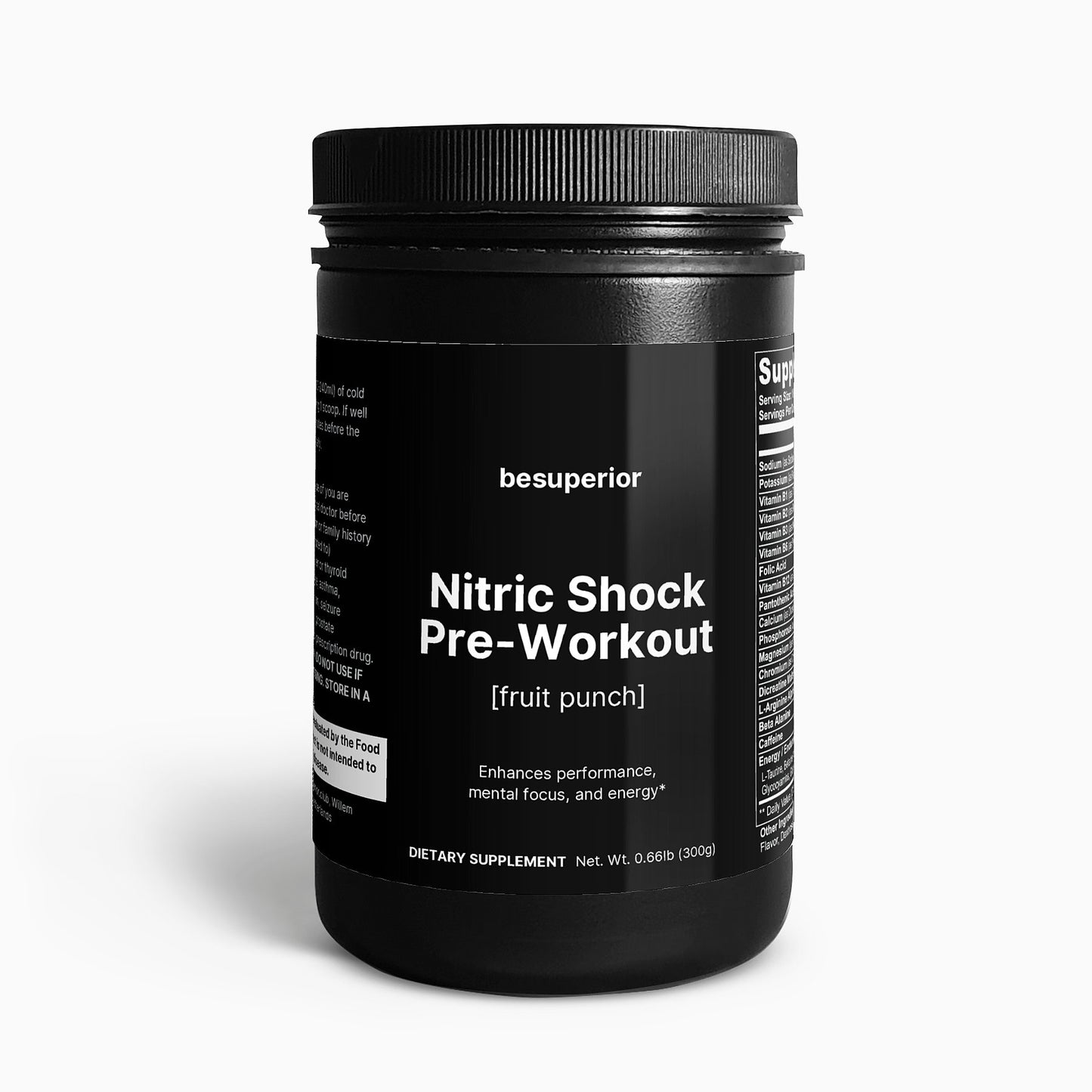 Nitric Shock Pre-Workout Powder (Fruit Punch)