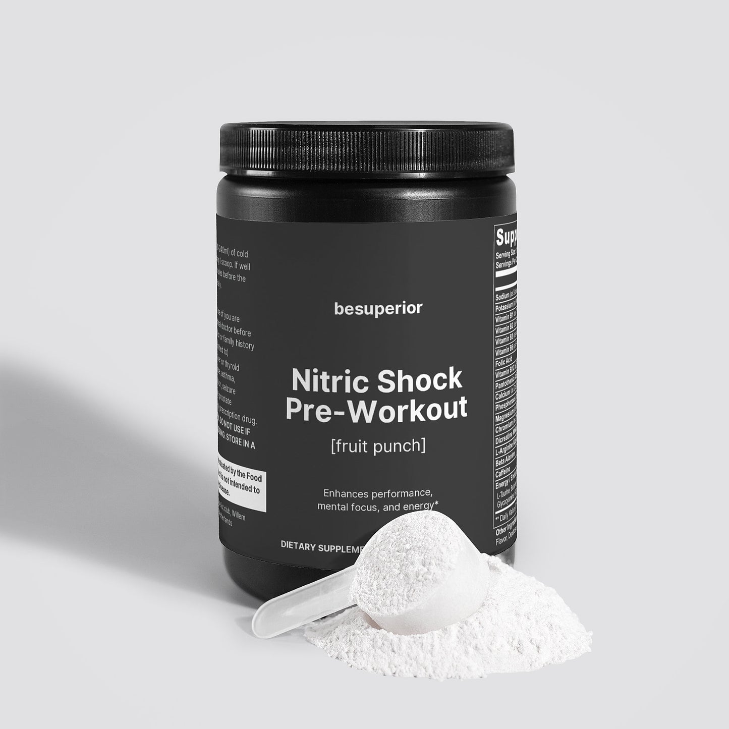 Nitric Shock Pre-Workout Powder (Fruit Punch)